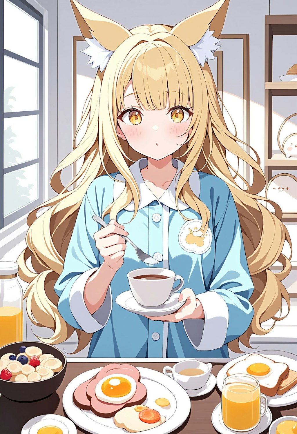 小説『朝食食べるコッコ』【ニャンノ世界】