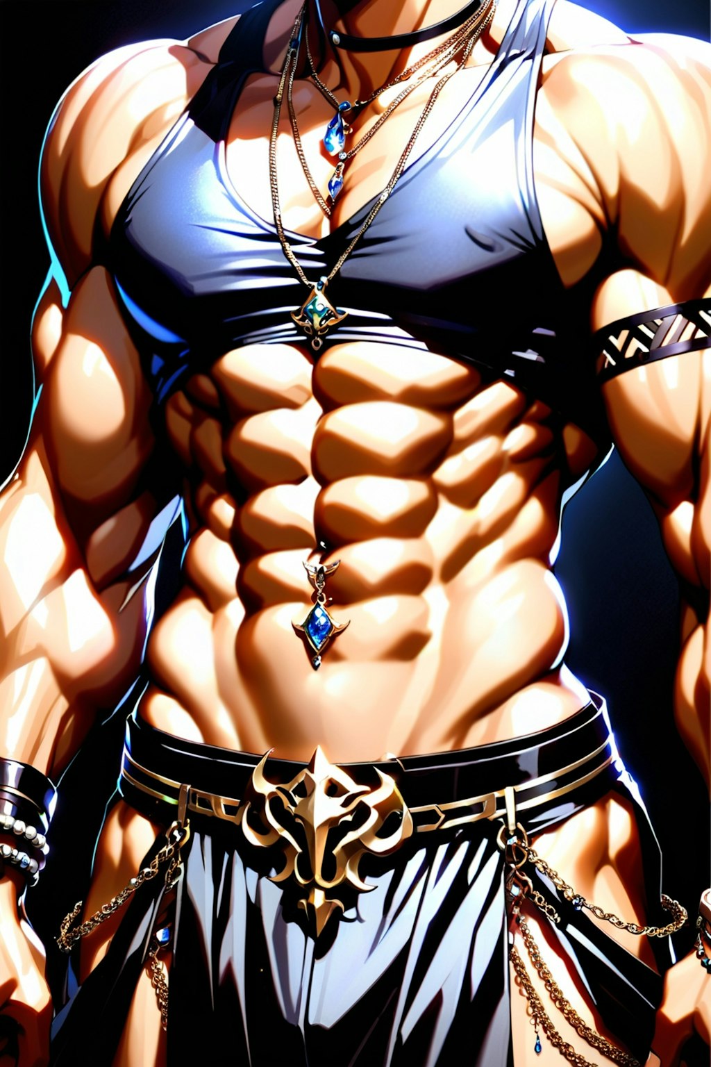 Arabian male abs