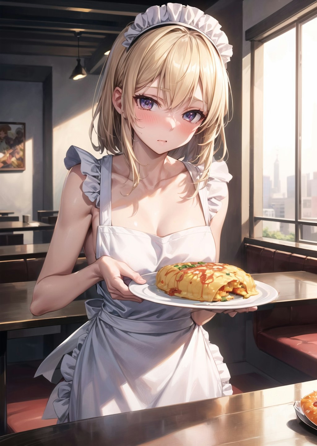 naked apron maid café