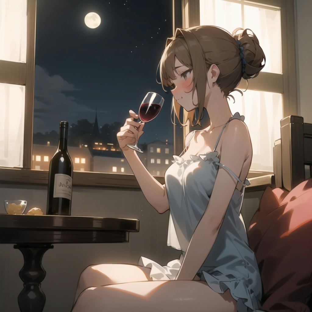 おつかれ〜、もう呑んでま〜す🍷