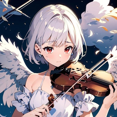 ヴァイオリンを弾く天使