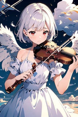 ヴァイオリンを弾く天使