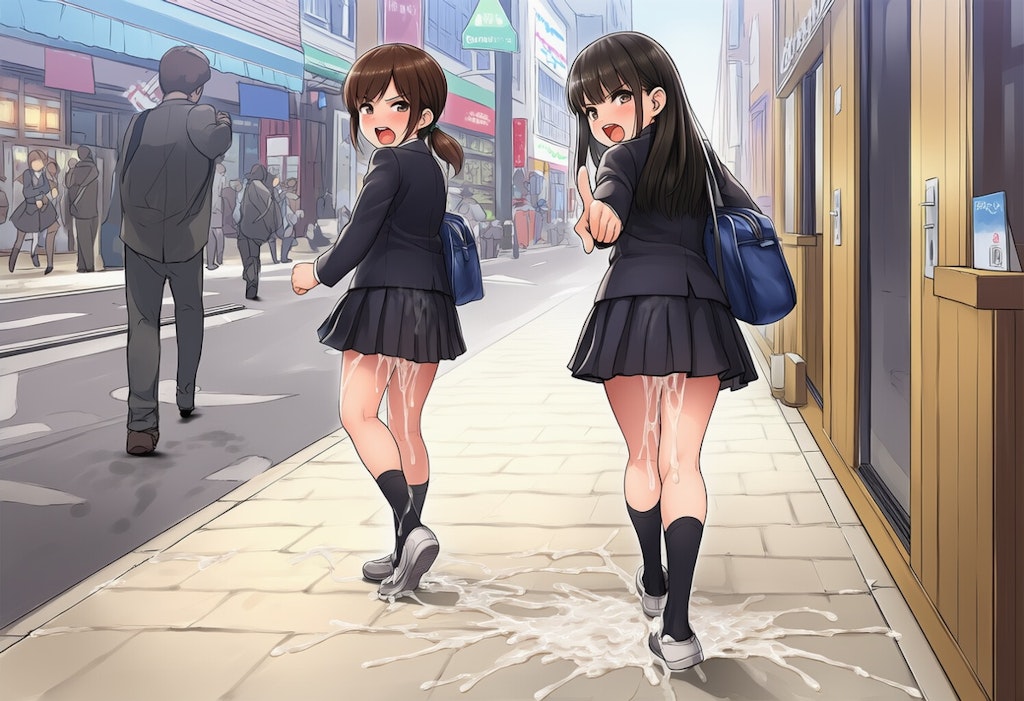 後ろからぶっかけたらバレた