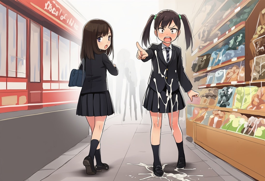 後ろからぶっかけたらバレた