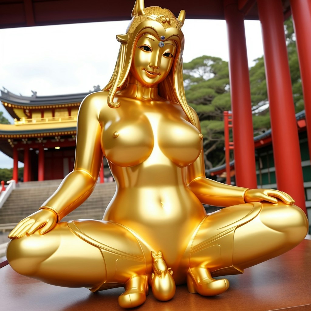 japanese golden statue3