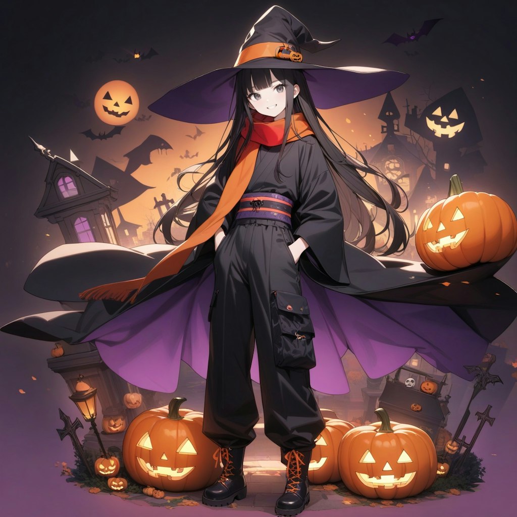 ハロウィン魔女