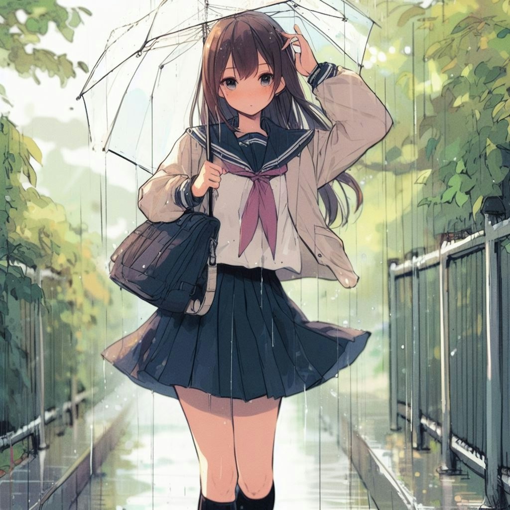 雨の公園