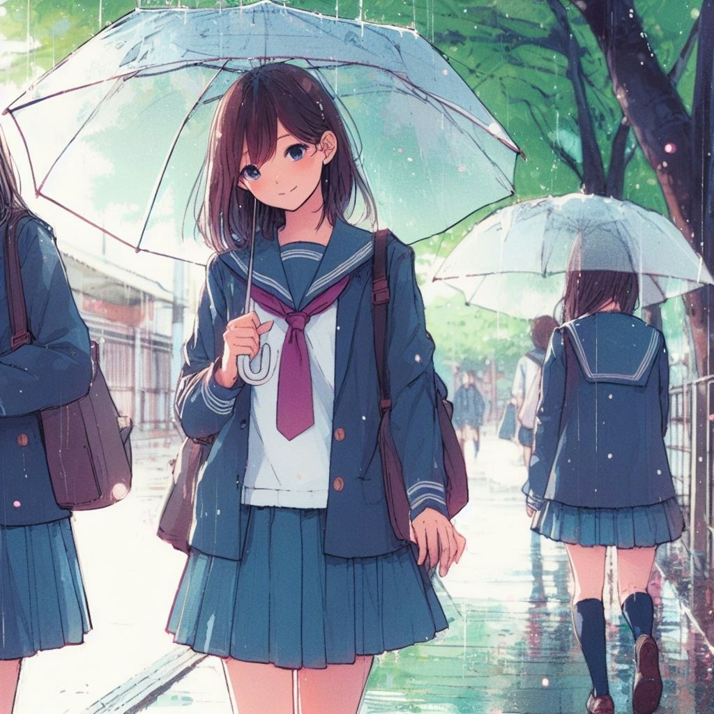 雨の公園