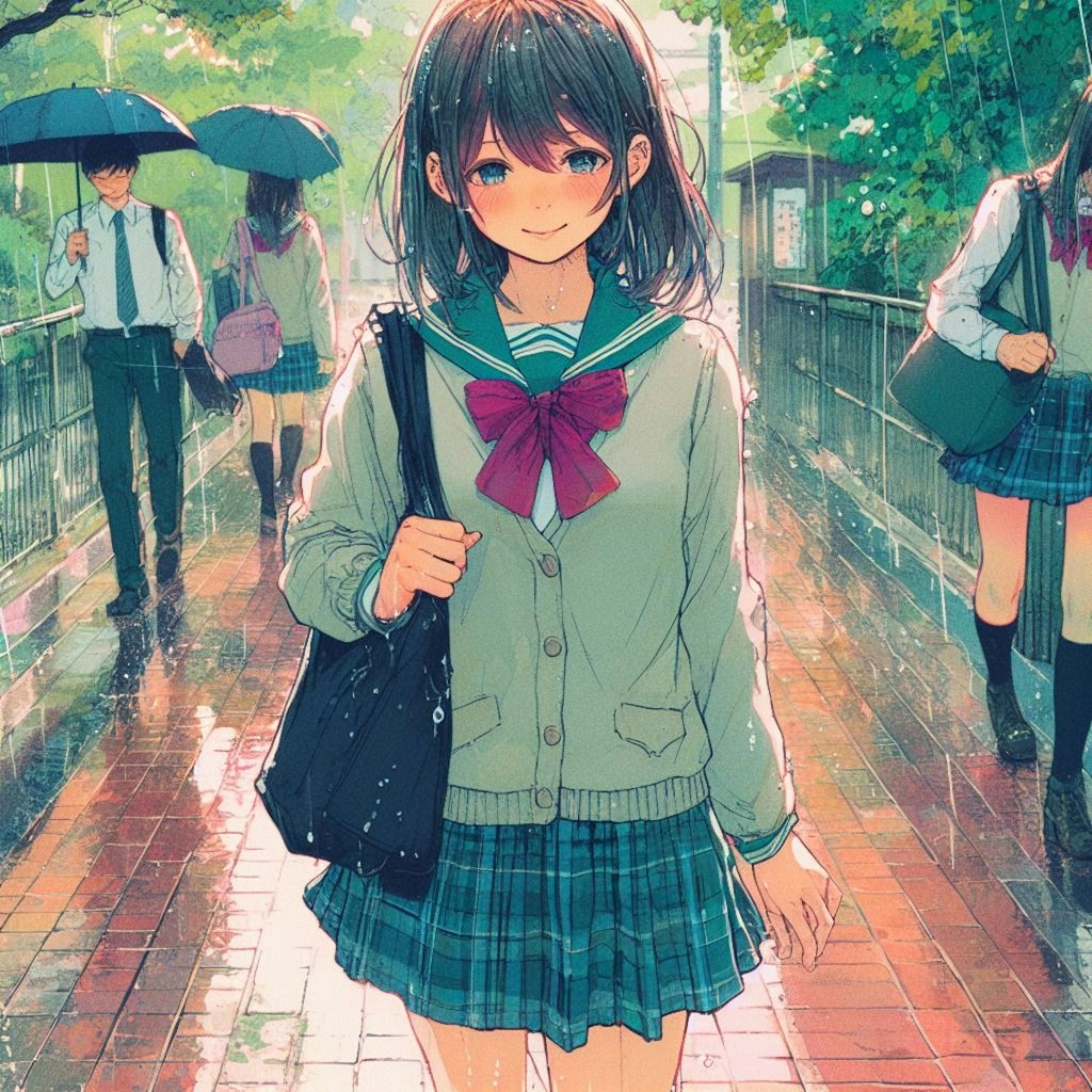 雨の公園