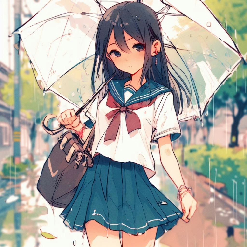 雨の公園