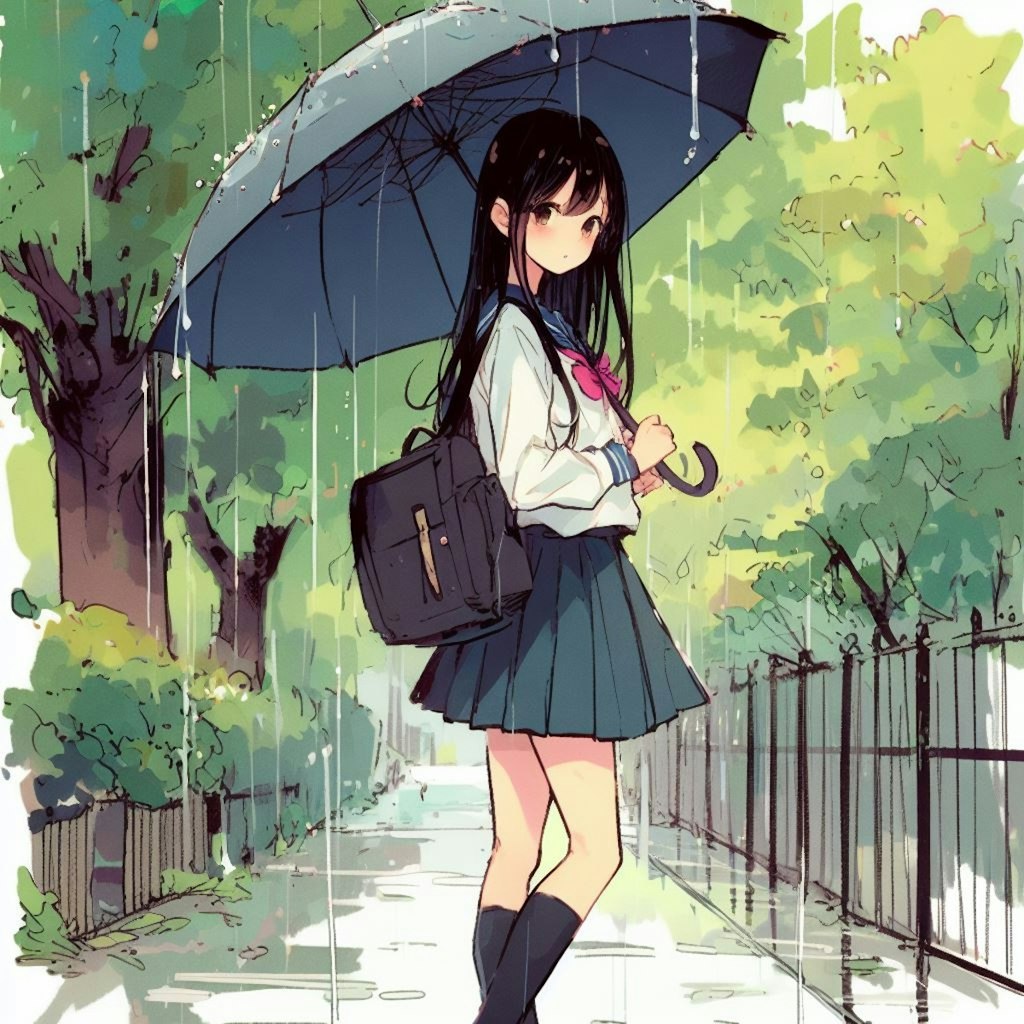 雨の公園