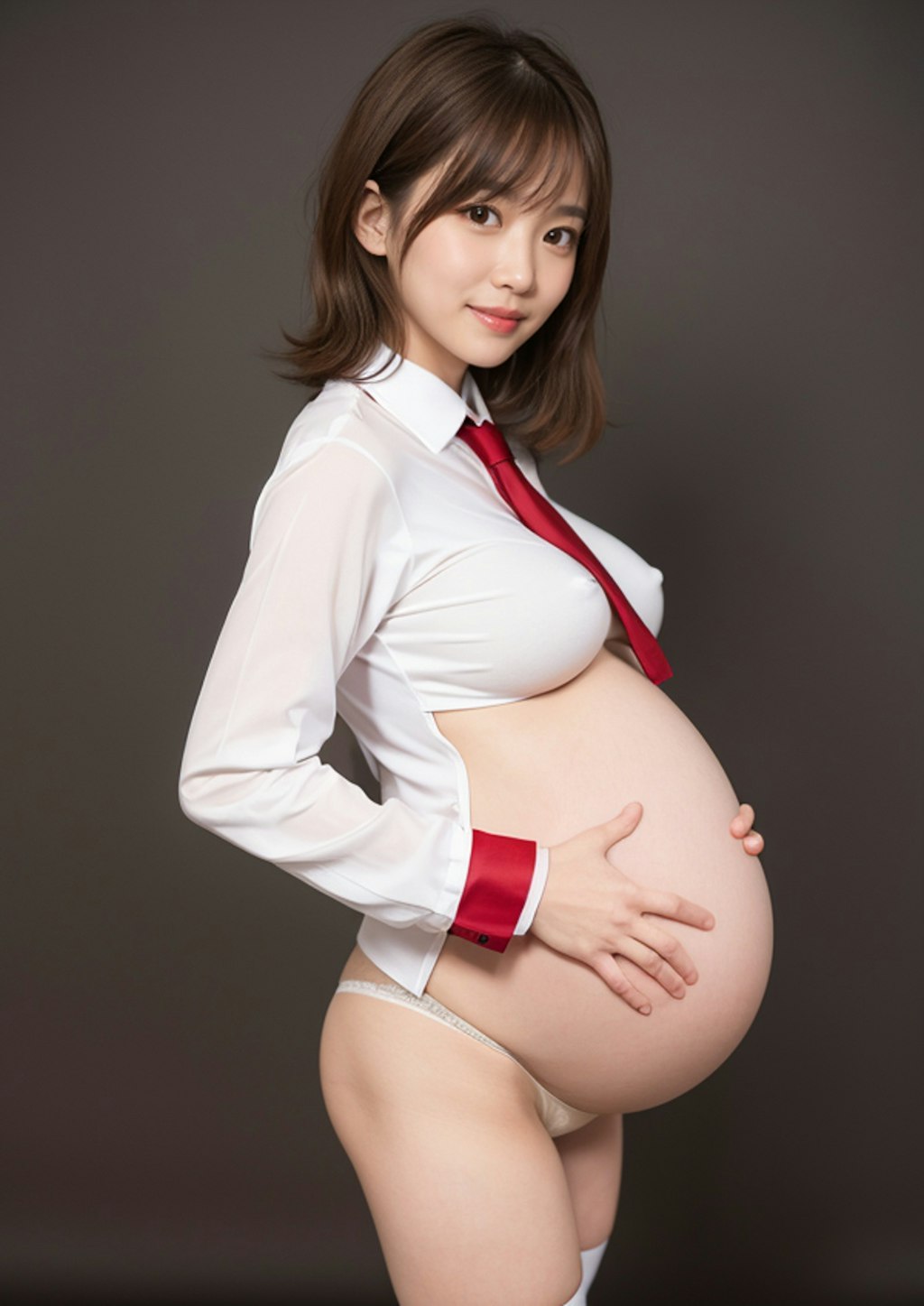 【12枚】【妊婦ちゃん】超絶美少女なのに失敗しました♡ADetailerを使いましょう！