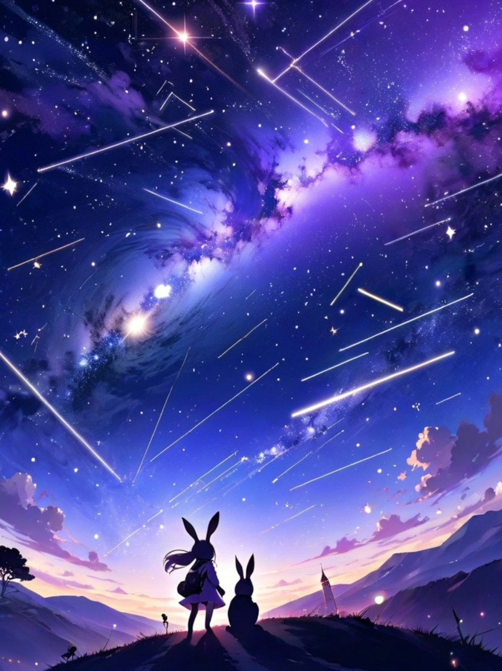 荒ぶる夜空