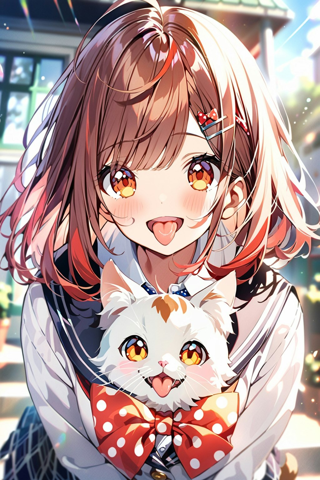 猫と少女 （べー）