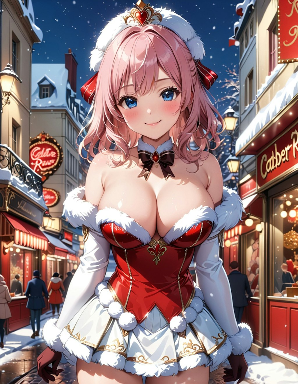 寒そうだけど、クリスマスっぽいでしょ？