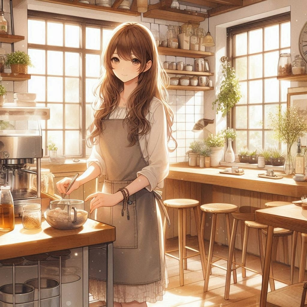 カフェの店員さん