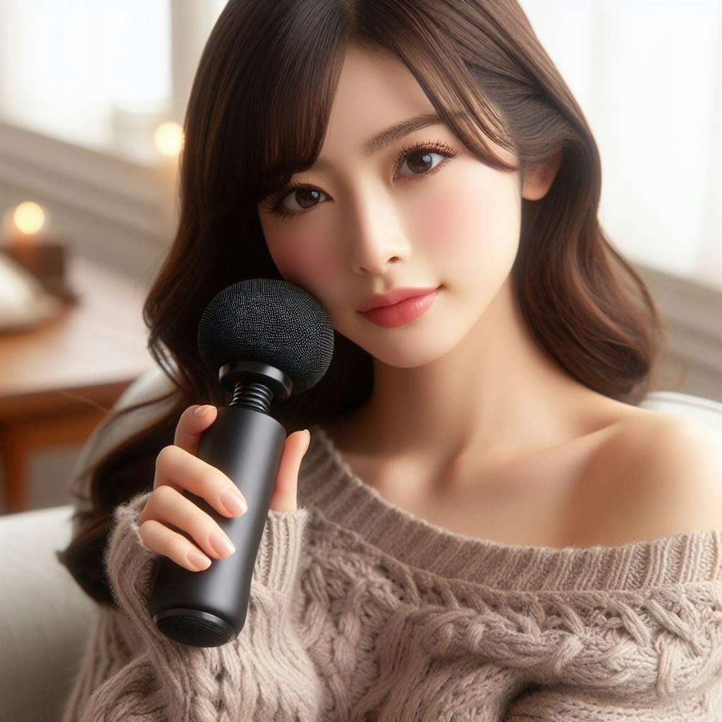 black microphone