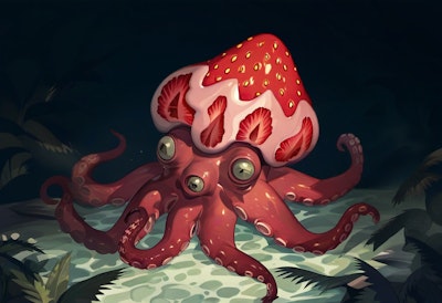 strawberry octopus