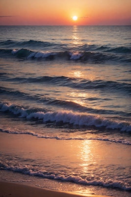 海に沈む夕陽