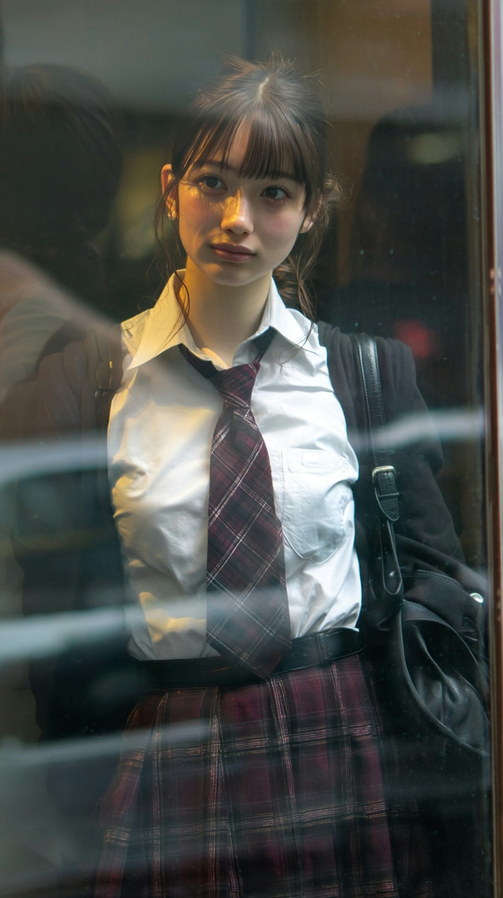 school uniform.