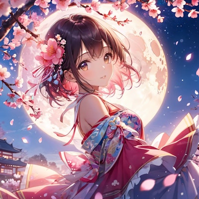 夜桜月光浴