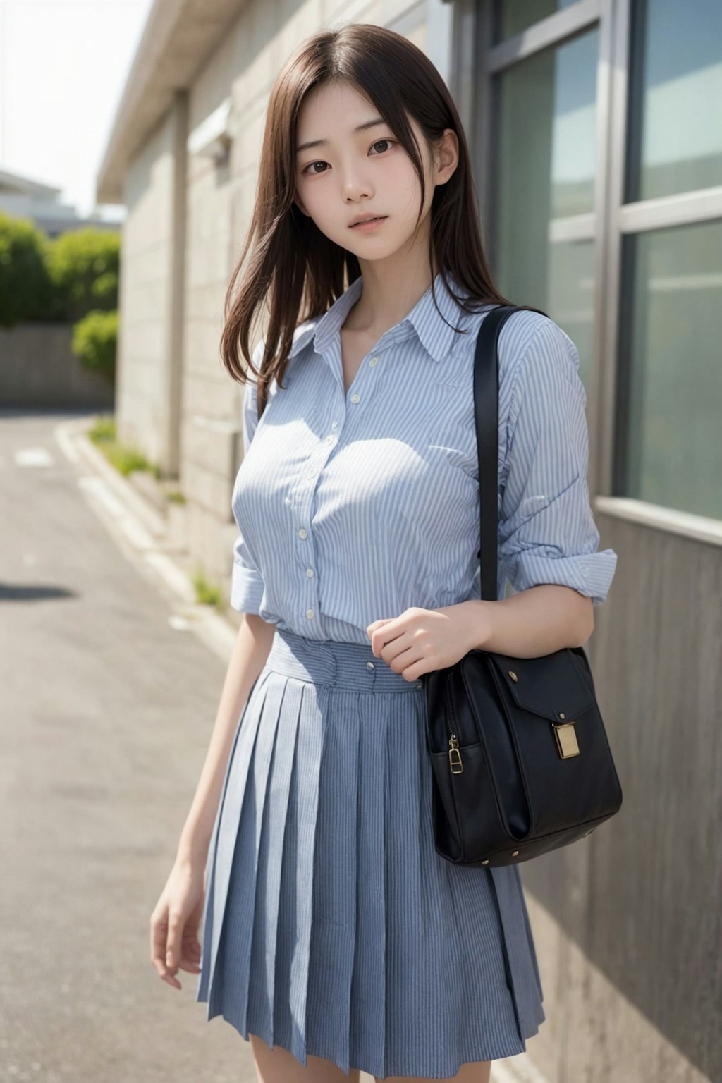 ストライプな制服