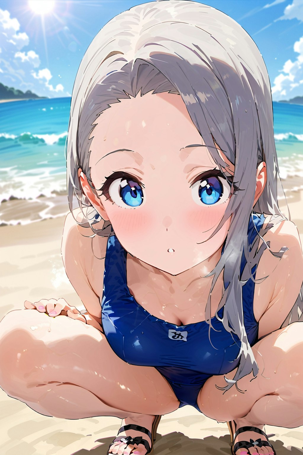 スクール水着の女の子