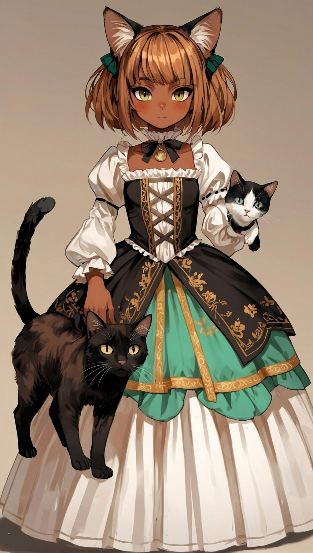 猫と猫のお嬢さん
