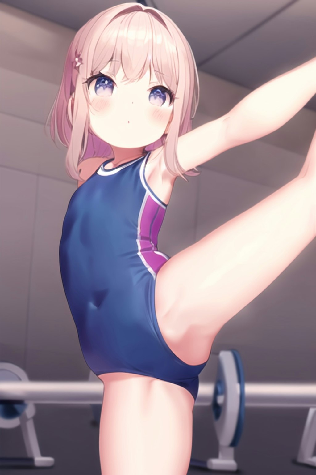 ストレッチする女の子