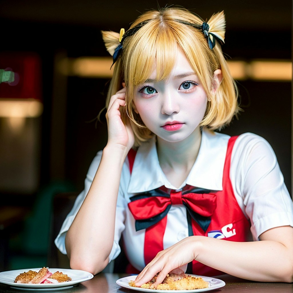 カーネルおじさんのフライドチキン