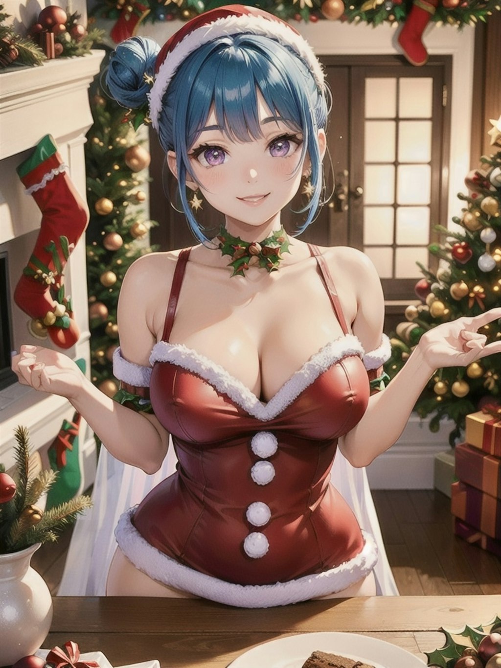 リンちゃんですよー💙 Christmasプレゼント💙おっぱい好きな人よっといで💙💙