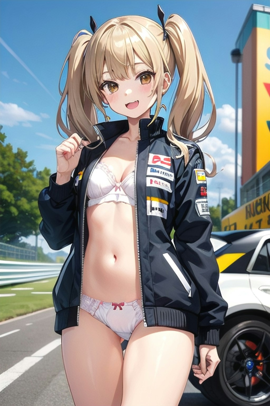 Twintails racing queen