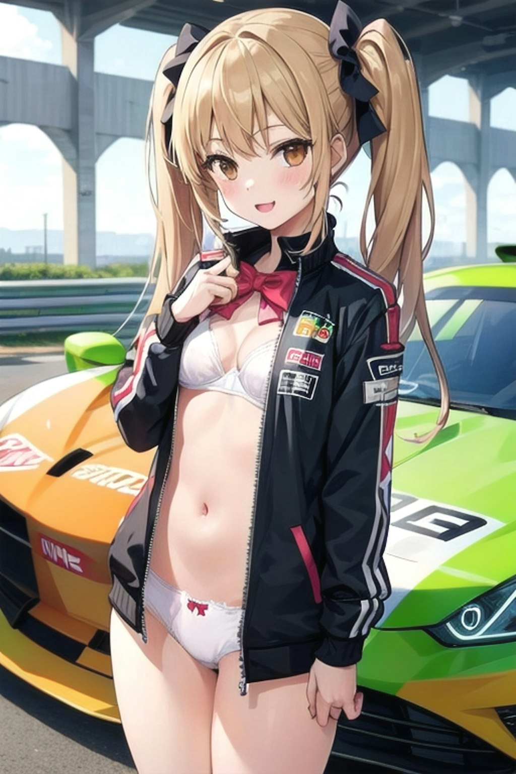 Twintails racing queen