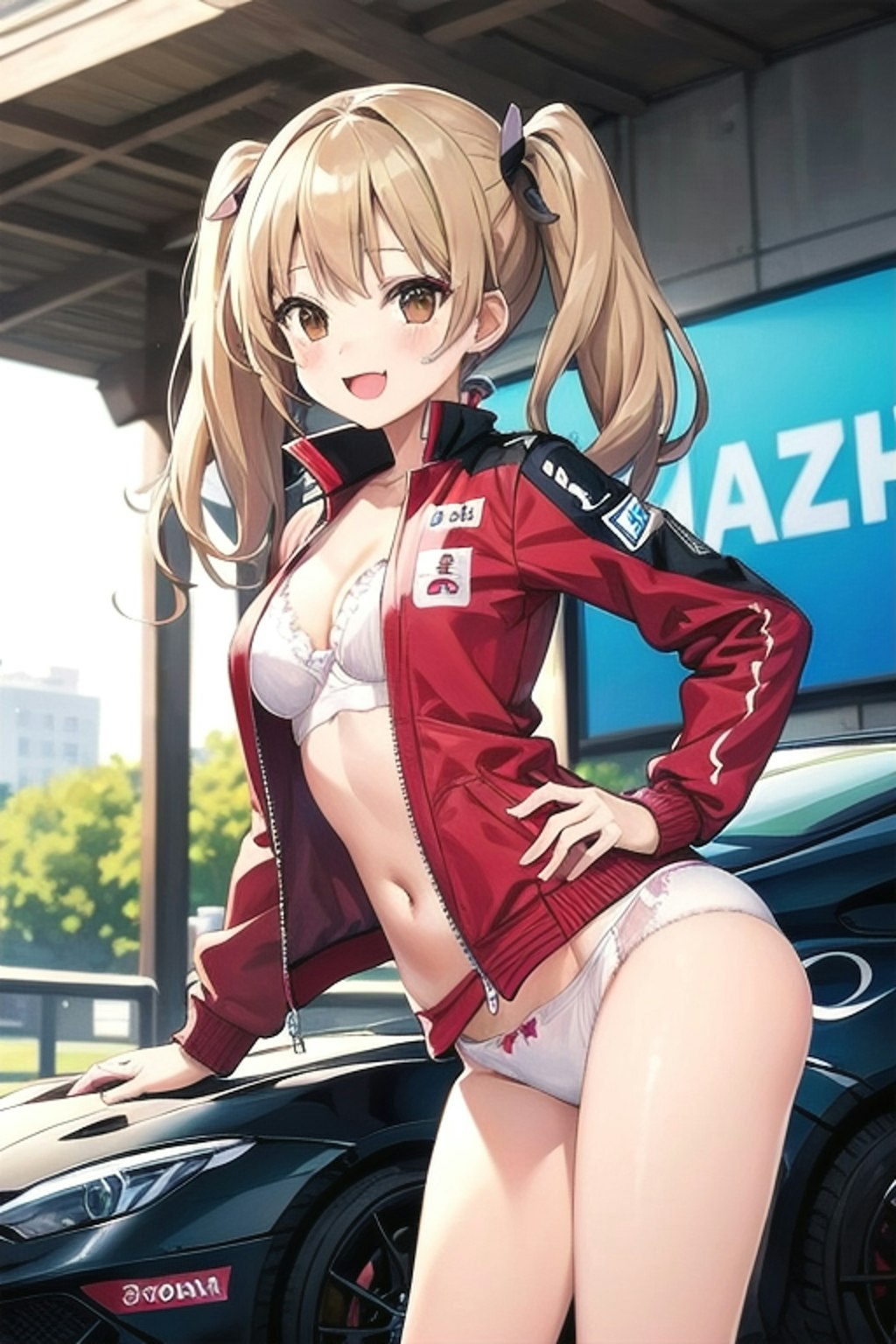 Twintails racing queen