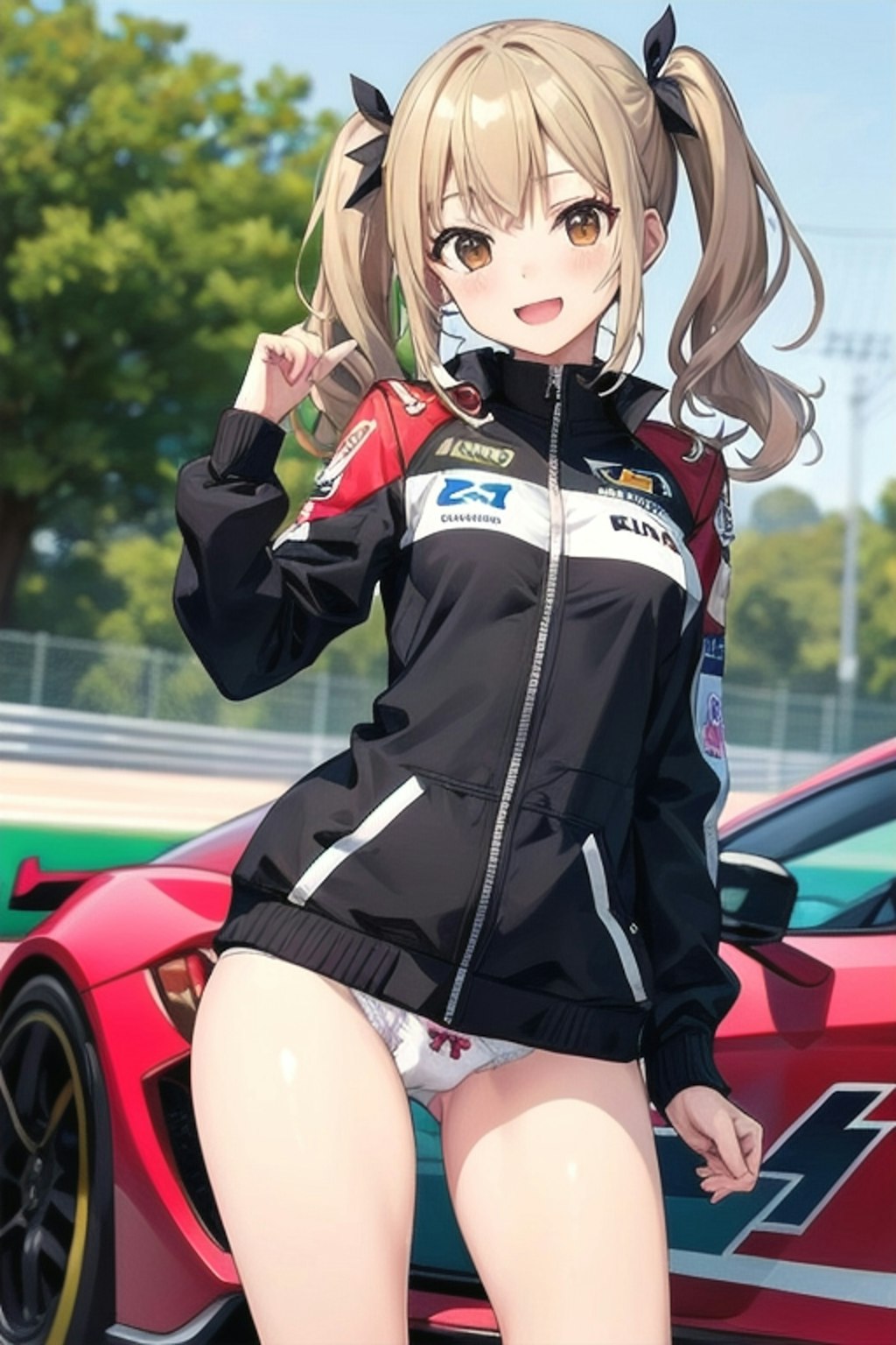 Twintails racing queen