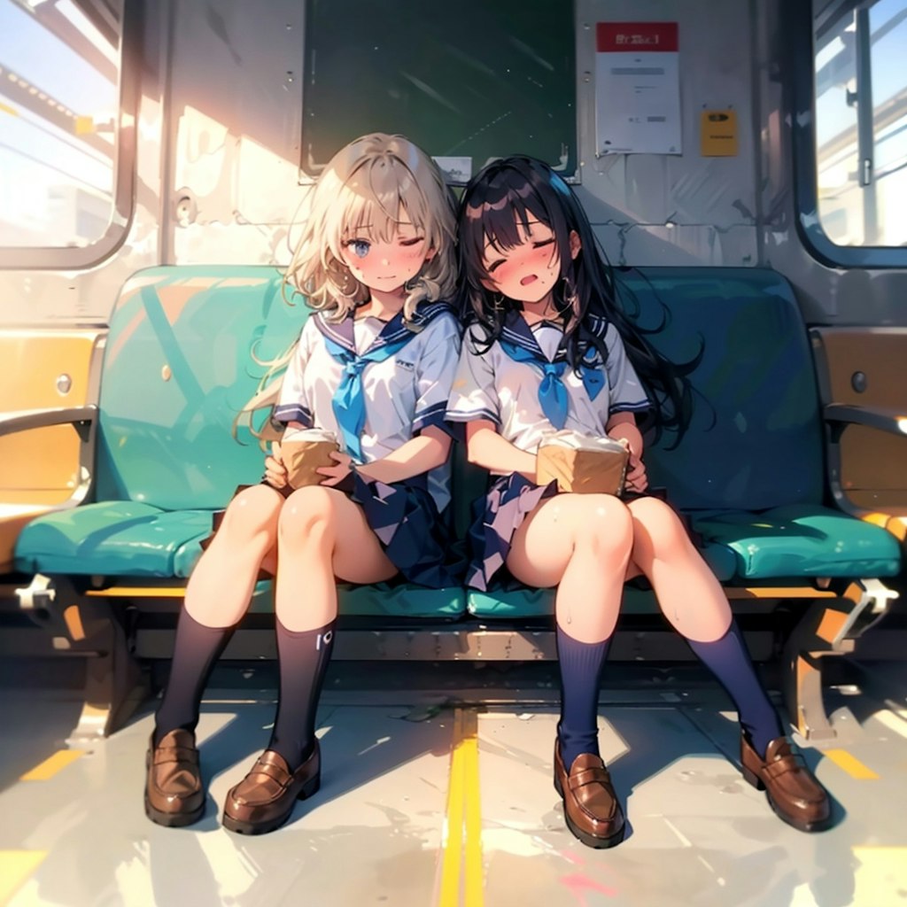 セーラー服紺ハイソックス