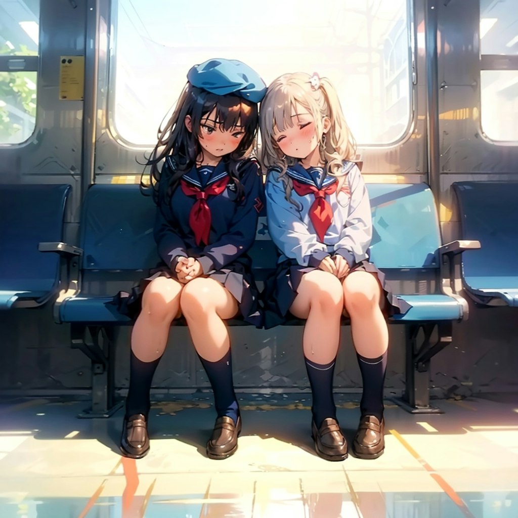 セーラー服紺ハイソックス