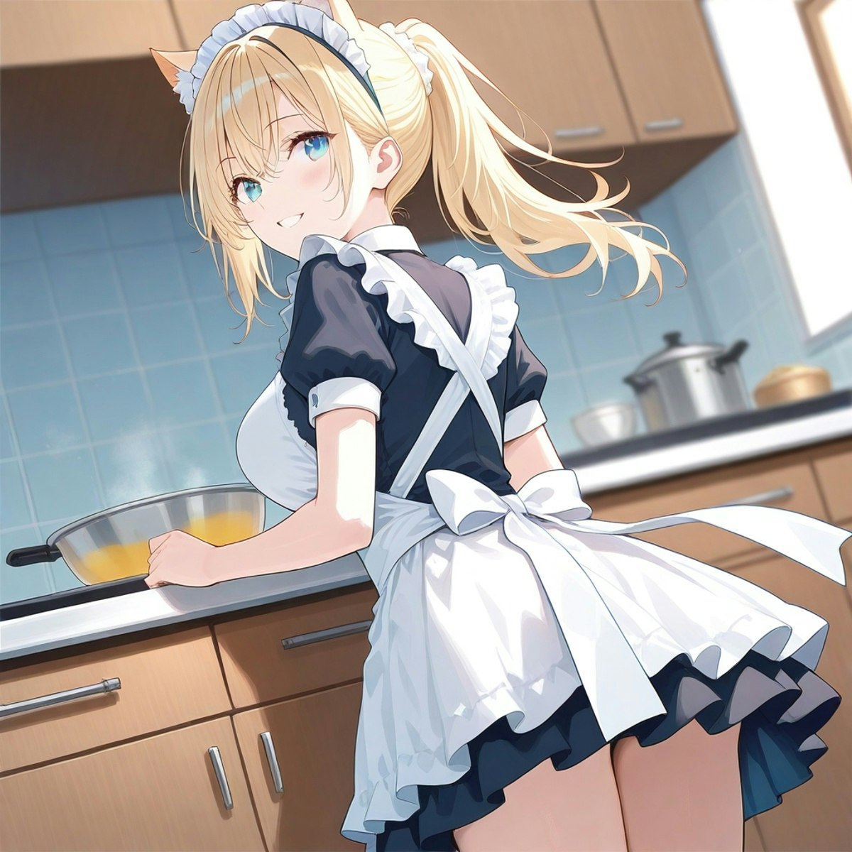ケモミミ メイドさん | ちちぷいAIイラスト