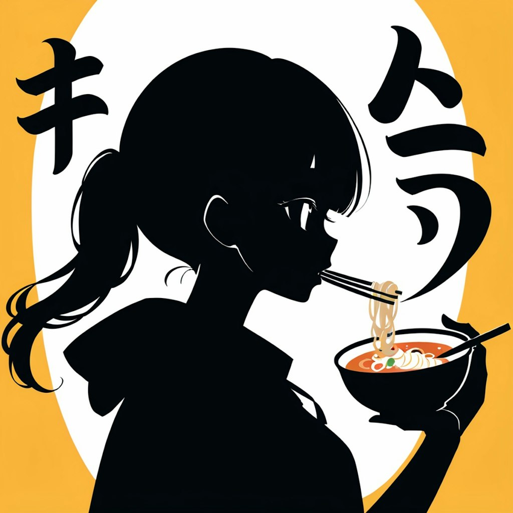 ラーメンシルエット