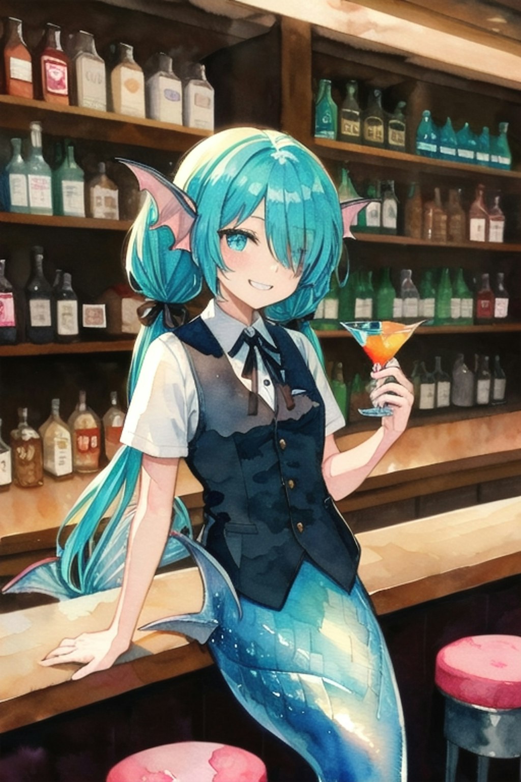 マーメイドになったミズキアクア