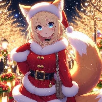 狐っ娘のクリスマス予行2