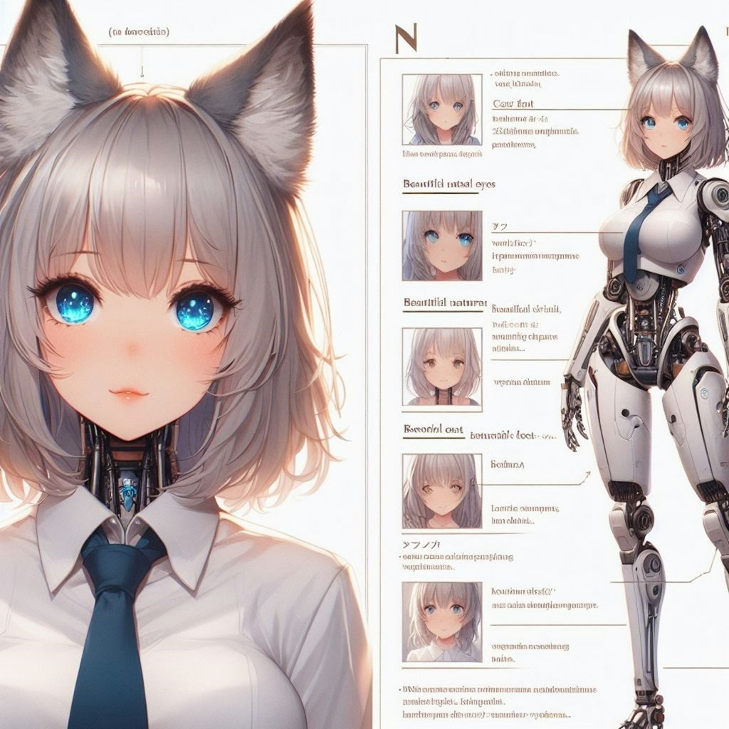 設定画🐺ロボット娘