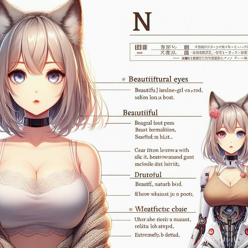 設定画🐺ロボット娘