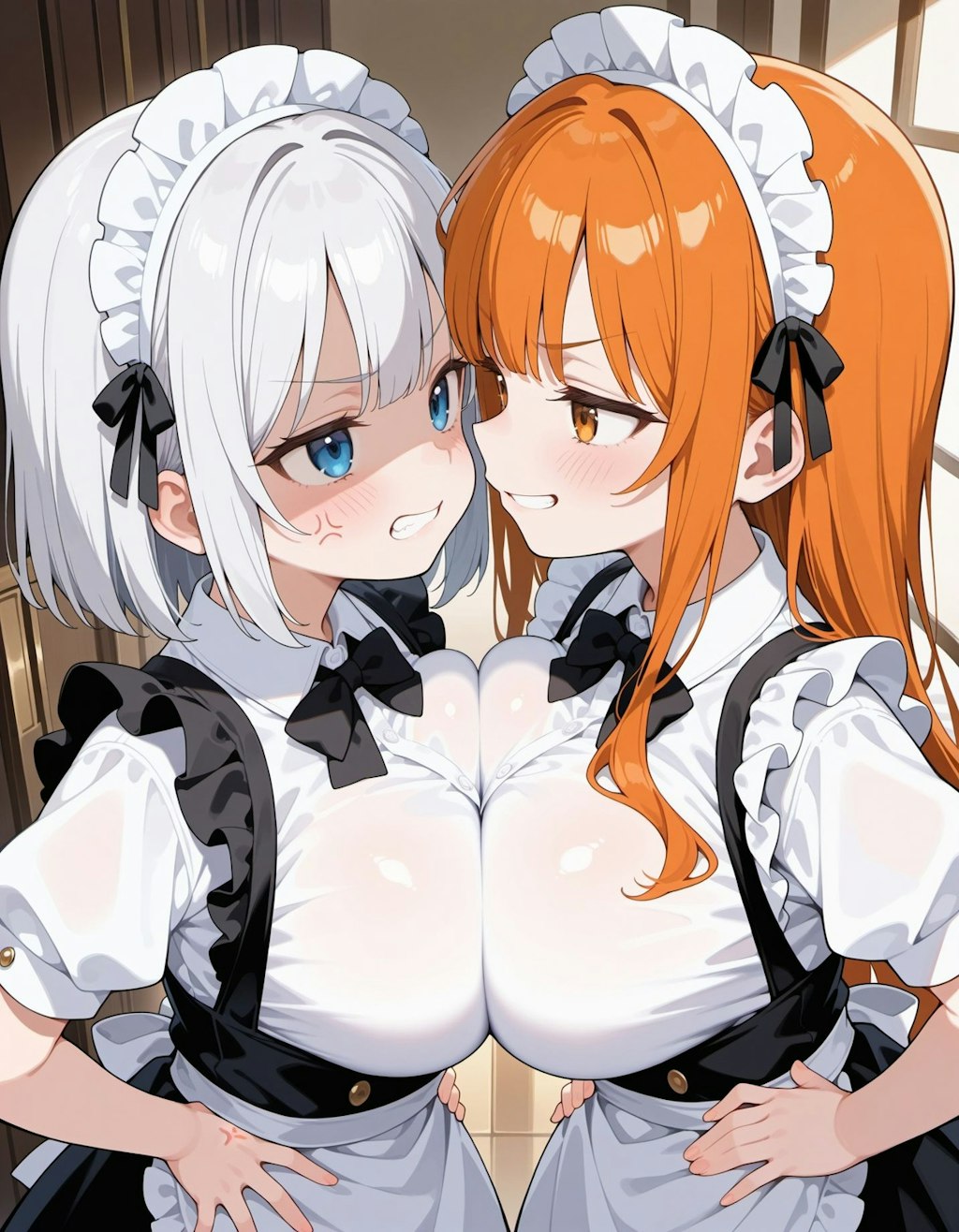 負けられないメイドさん