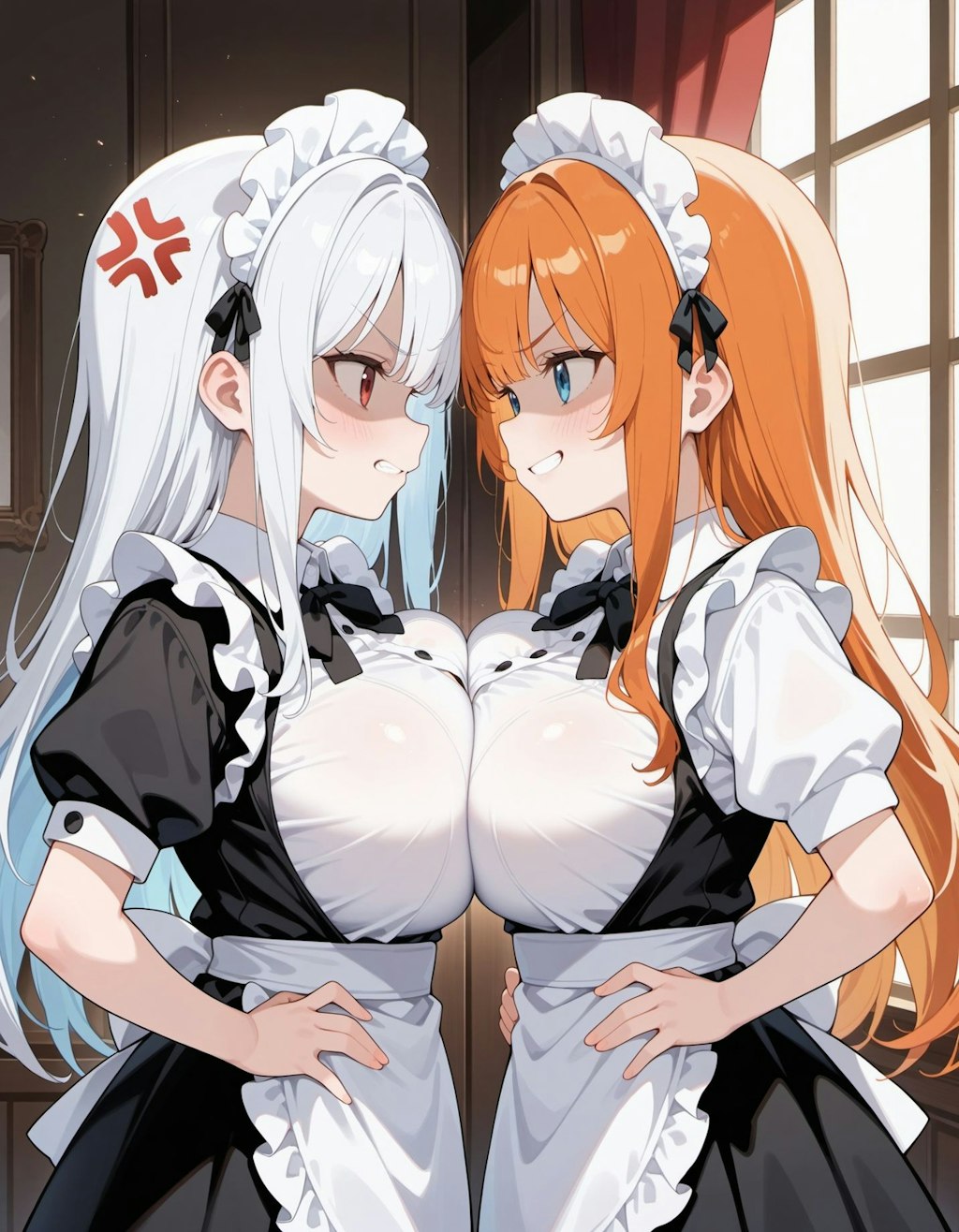 負けられないメイドさん