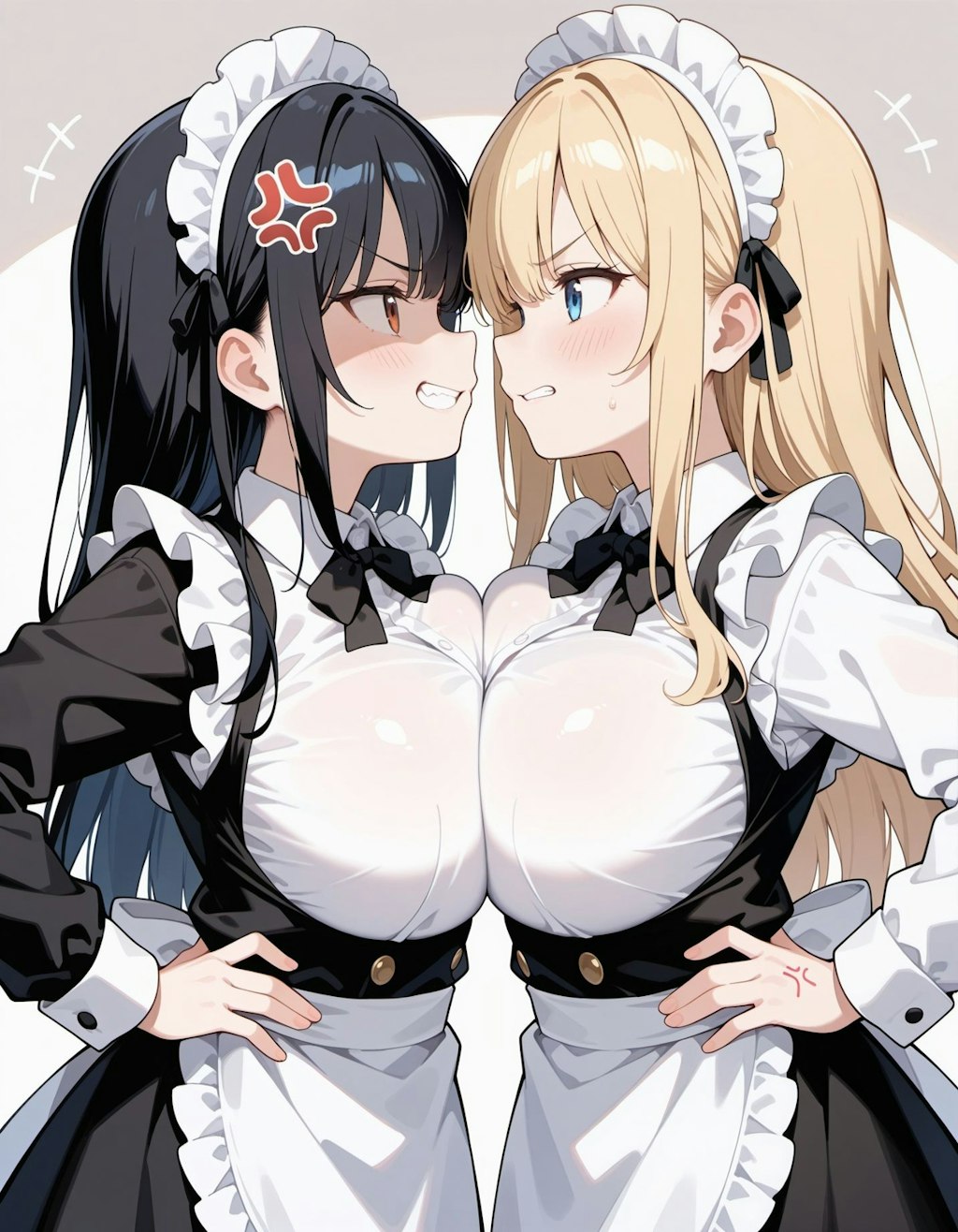 負けられないメイドさん