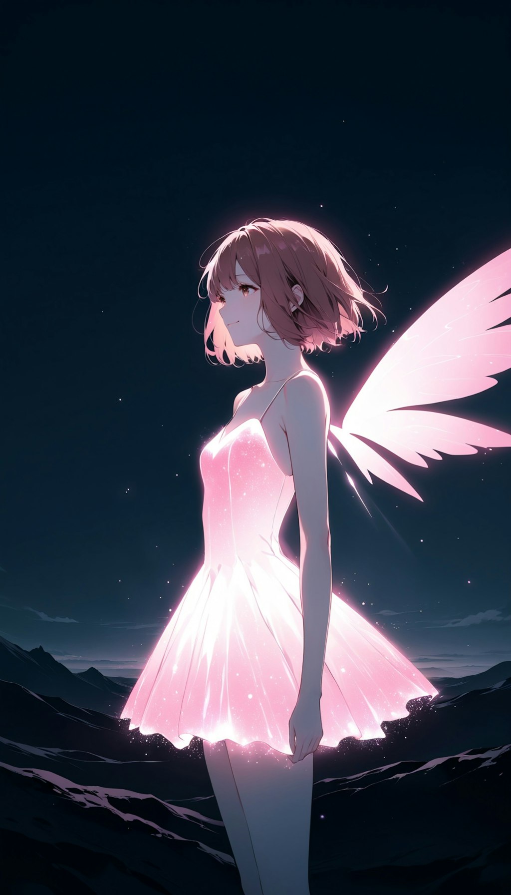 glowing wings