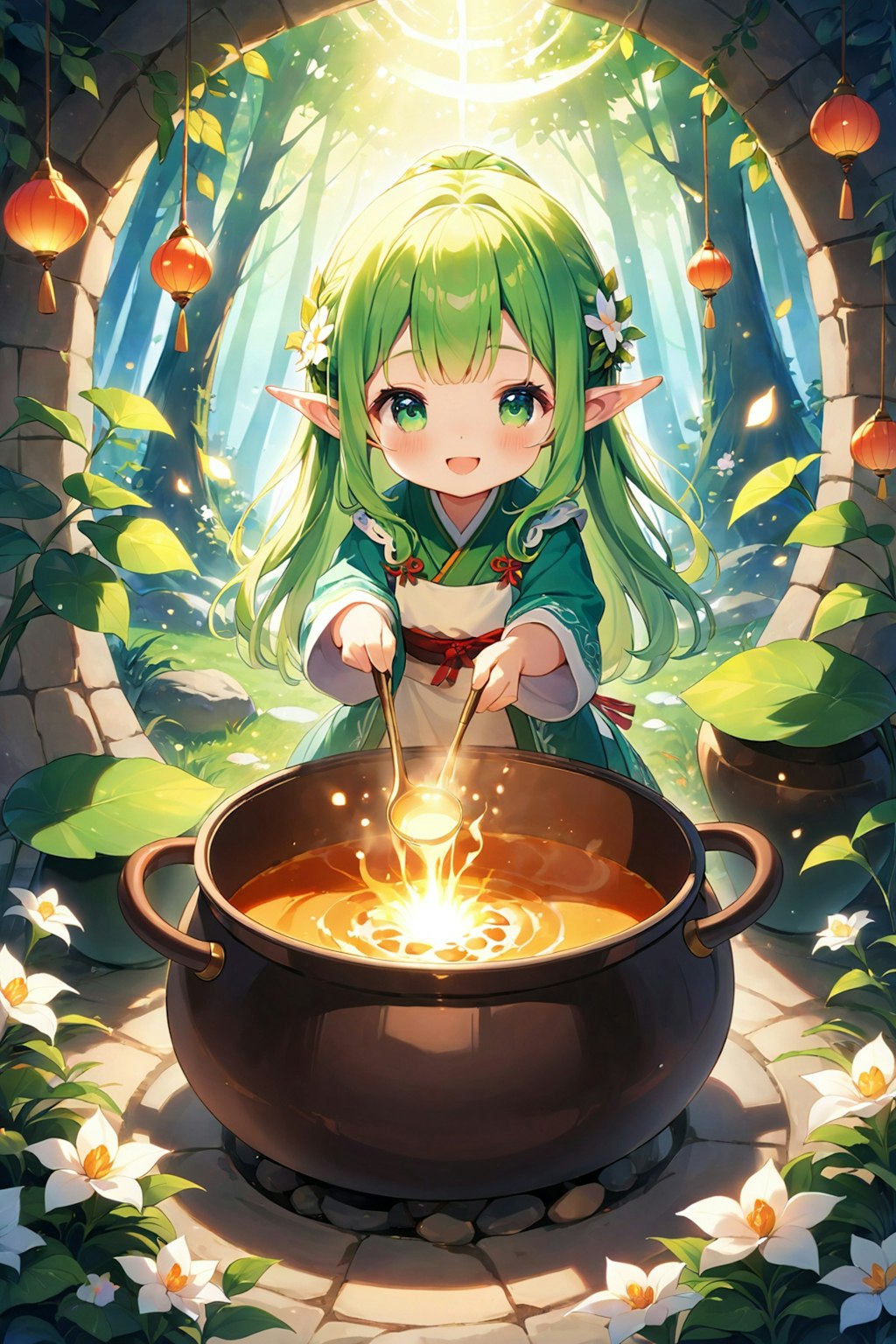 Elf preparing a meal 60