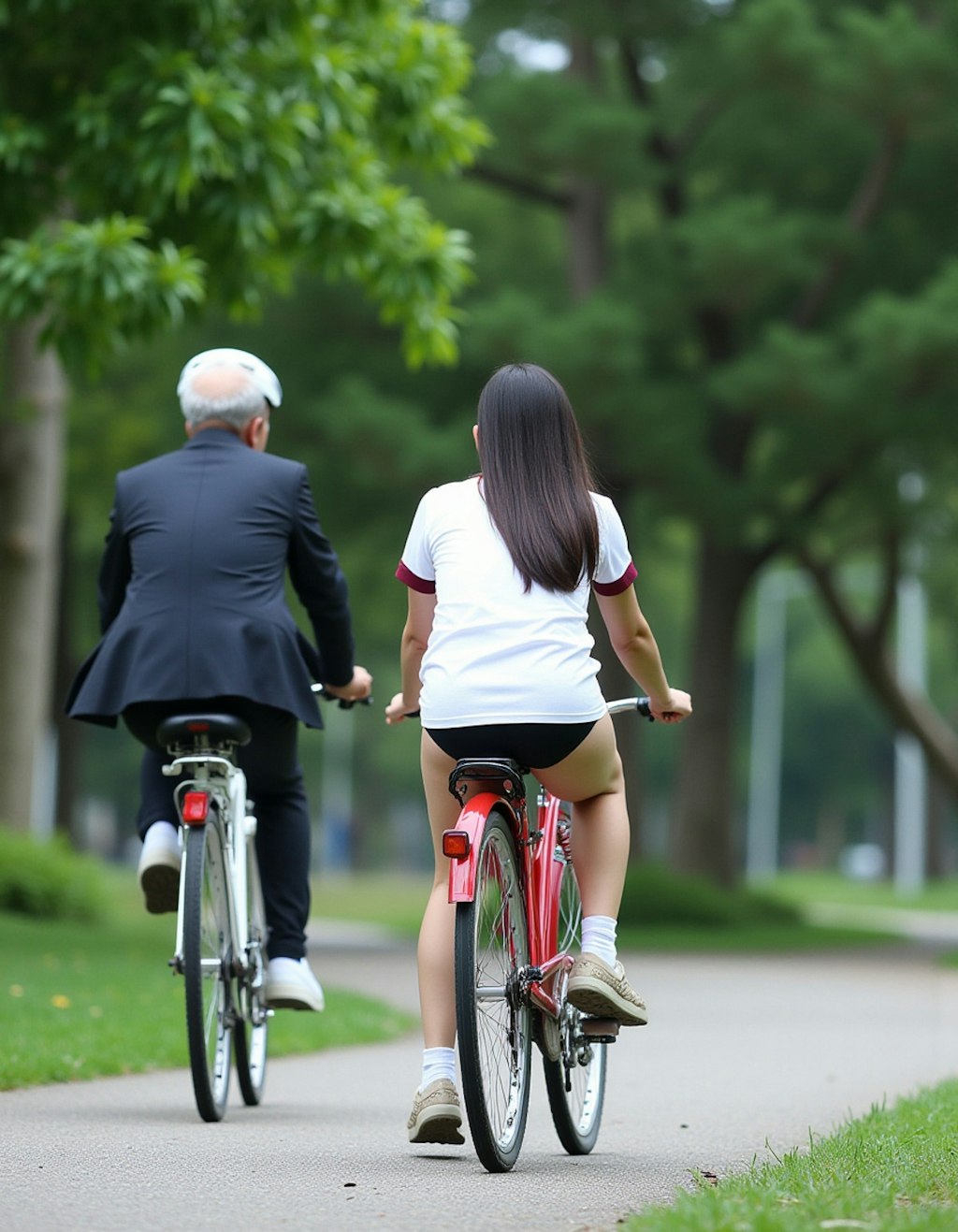 体操服とブルマと自転車