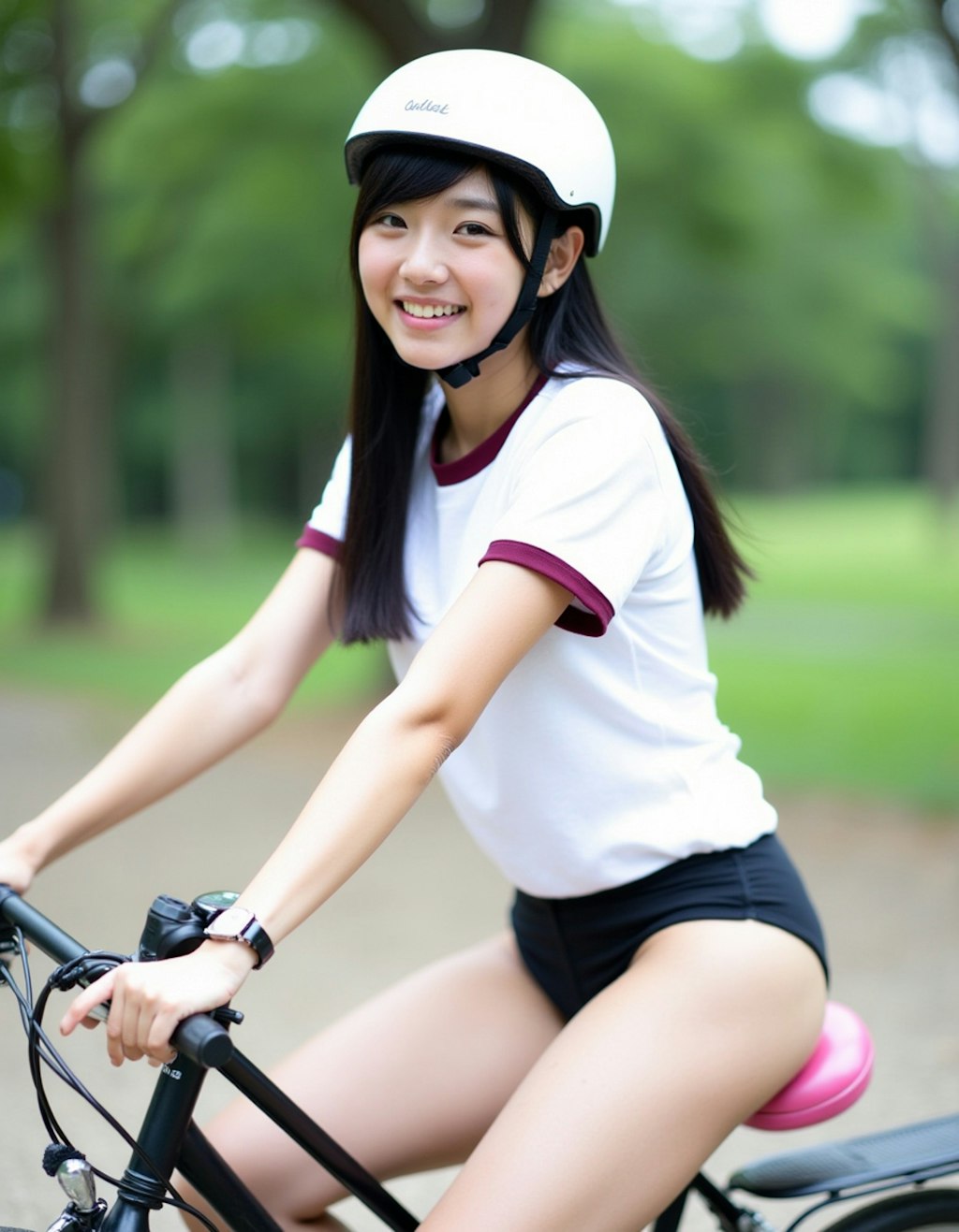 体操服とブルマと自転車